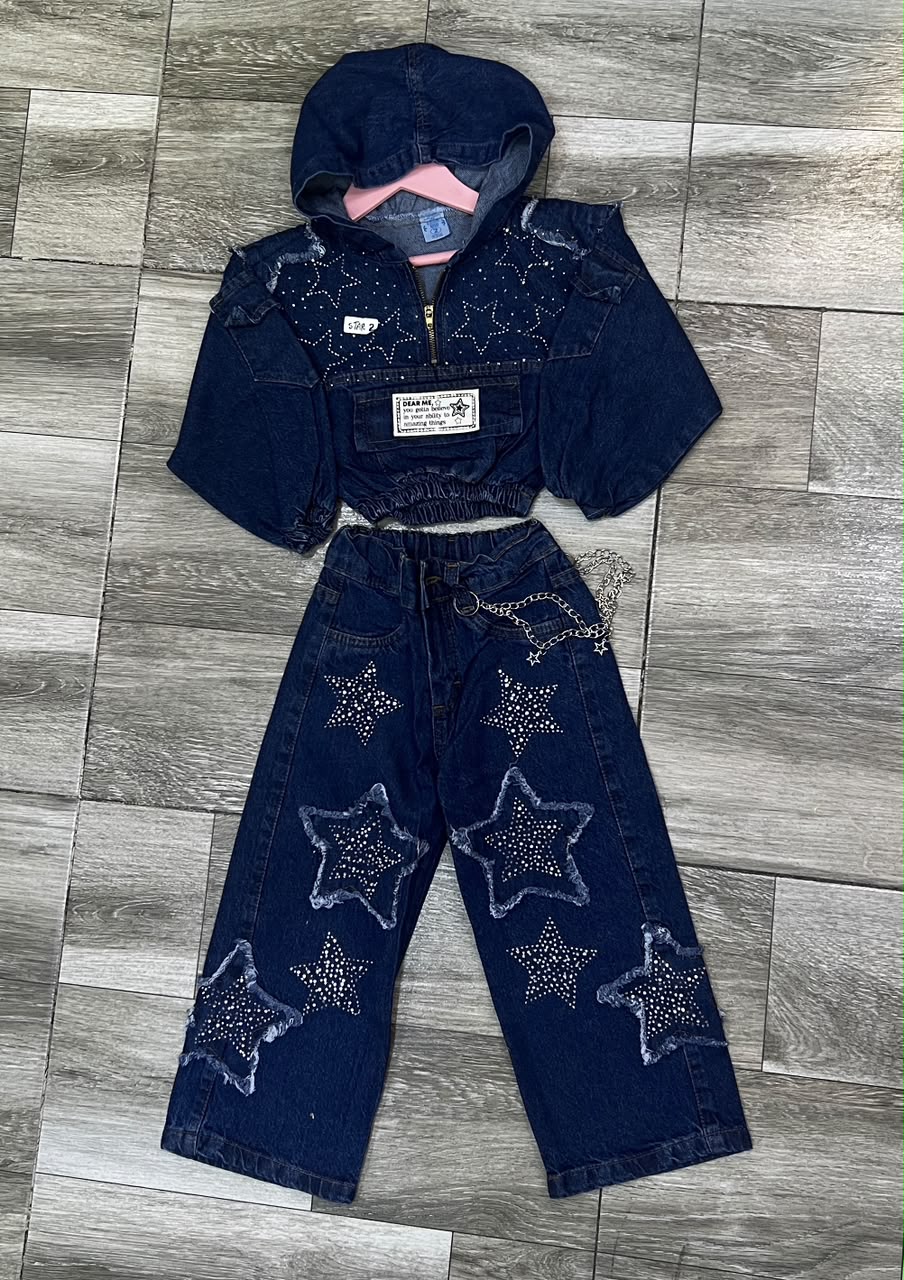 Conjunto niña jean